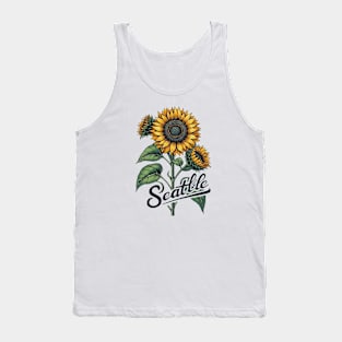 Seattle Sunflower Tank Top